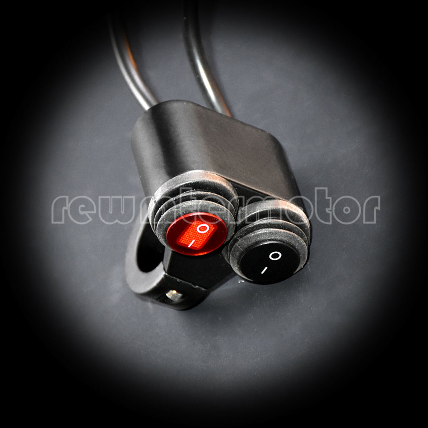 7/8 Motorcycle Waterproof Daul Handlebar Headlight Fog Light Switch On-Off