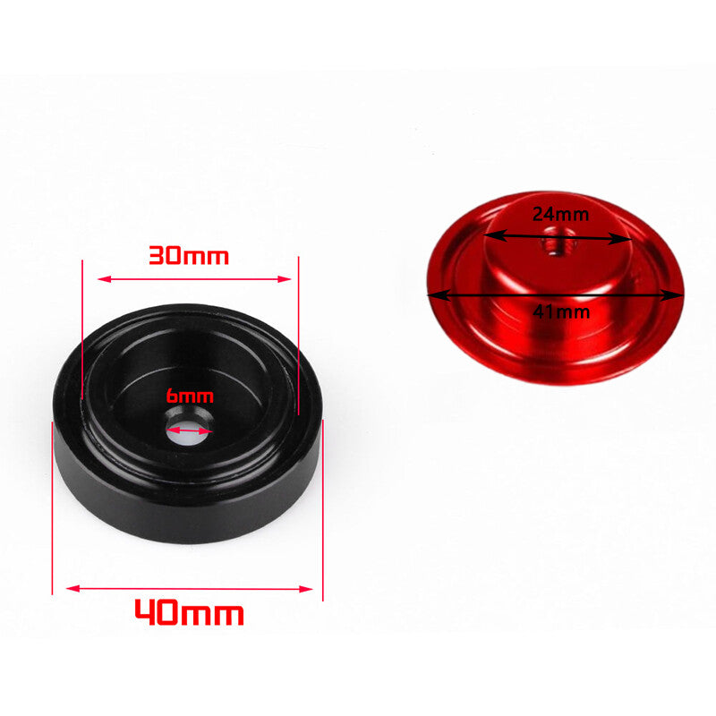 40mm Rear Wiper Block Off Delete Plug Cap Grommet for Civic Integra RSX Red Q