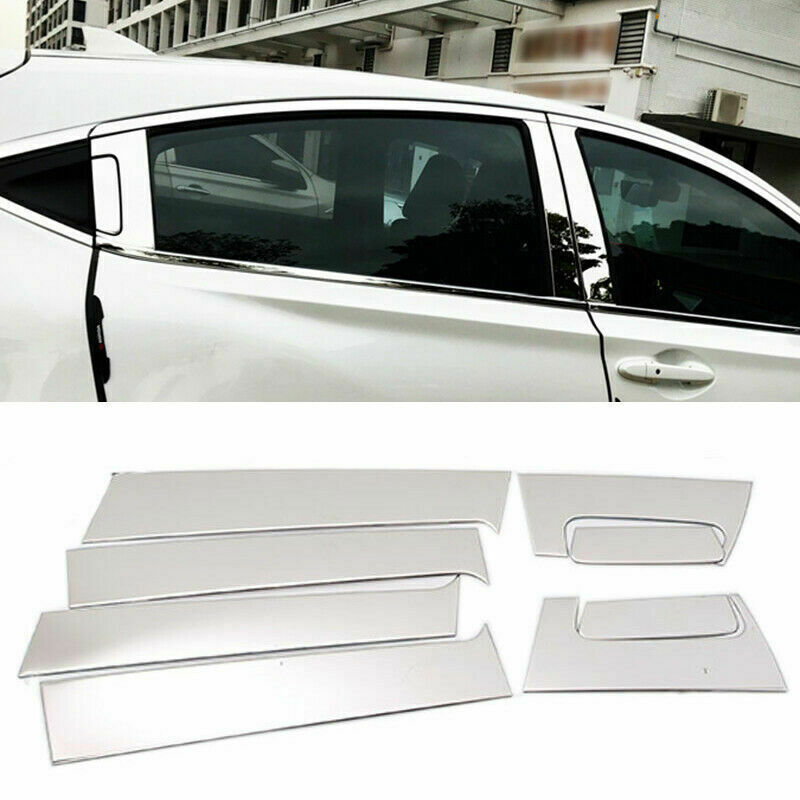 Chrome Window Pillar Panel Decorate Cover Fit for Honda Vezel HR-V HRV 2016-2020