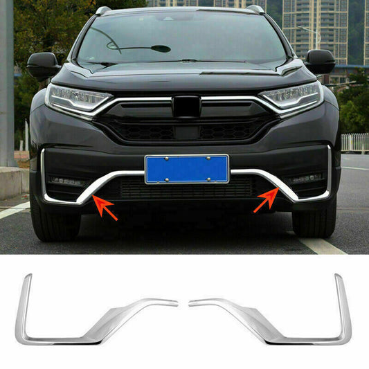 ABS Chrome Front Bumper Grill Cover Strip Trim Fit for Honda CR-V CRV 2020-2022