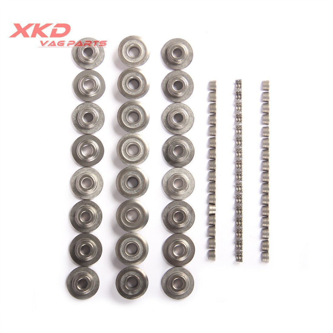 48 Valve clamp cone  24 Valve spring retainer plate suitable for Mercedes-Benz