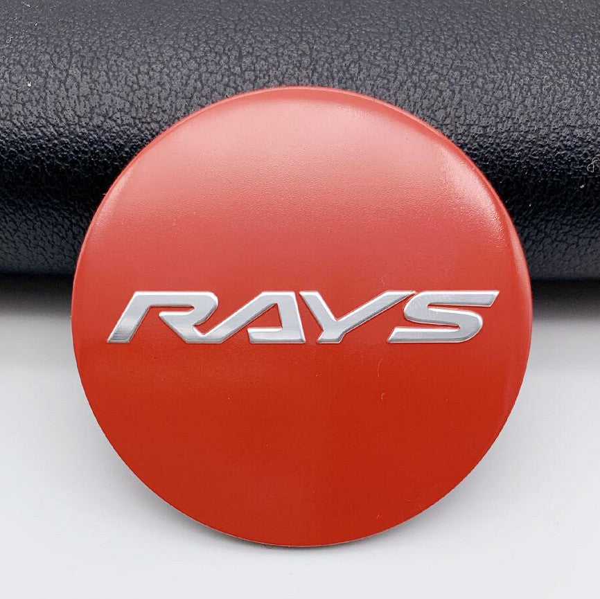 4x45mm Rays Black Wheel Center Sticker Hub Decal Rim Decal - v