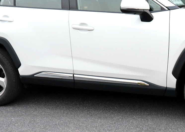 for Toyota RAV4 2019-2023 ABS Chrome Side Door Body Guard Molding Cover Trims 4P