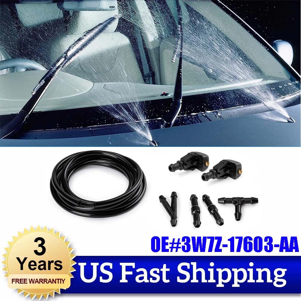 2-Piece Windshield Washing Machine Liquid Nozzle for Ford F-150 2004-2014 3W7Z17603AA