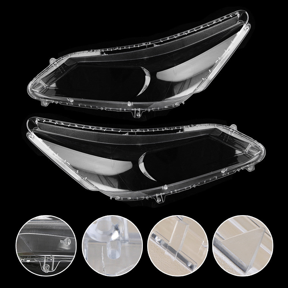 Left+Right Headlamp Lens Headlight Clear Cover Lenses for Honda for Accord 2013-2015