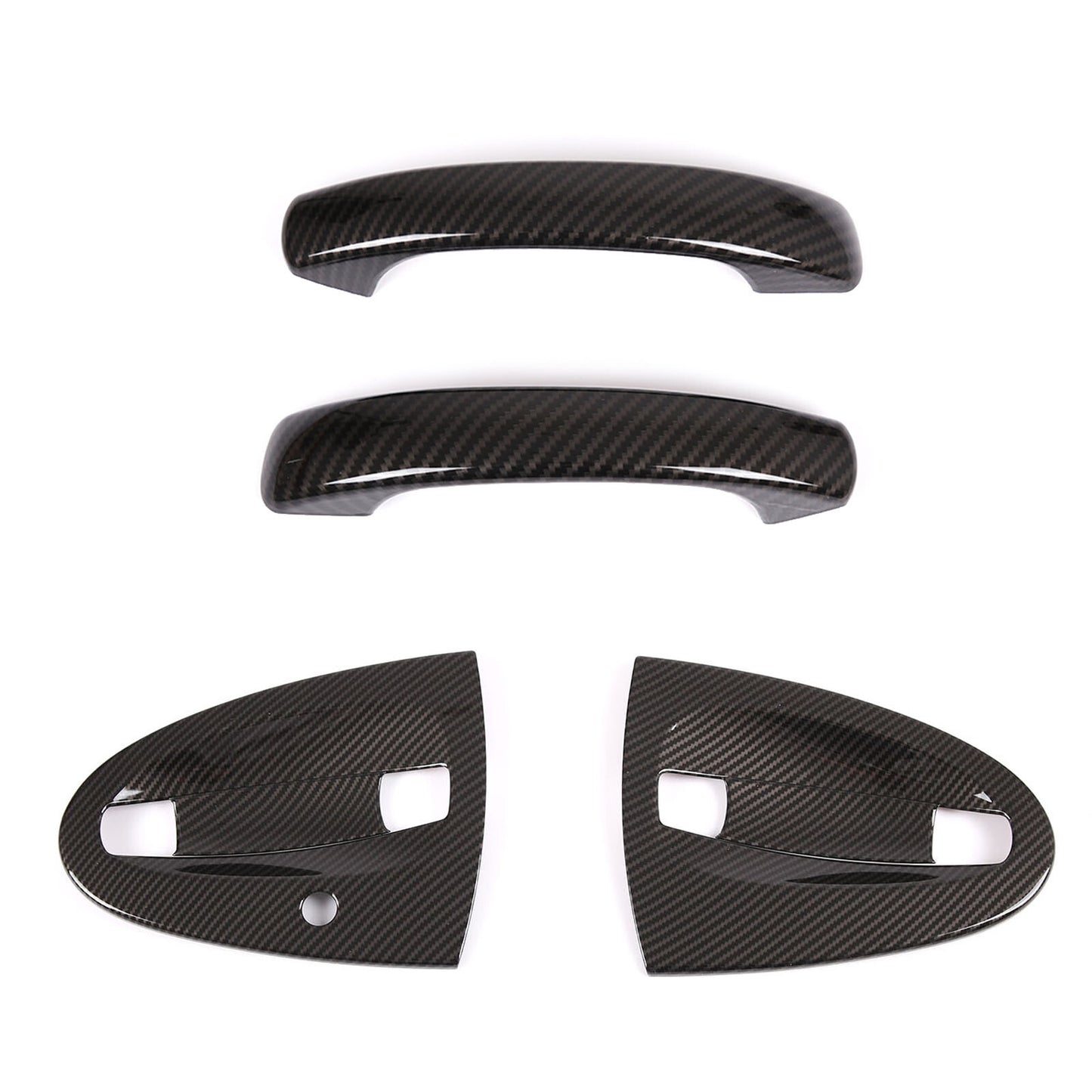 Car door handle cover protection kit for Smart ForTwo 2007-2015 carbon ABS n