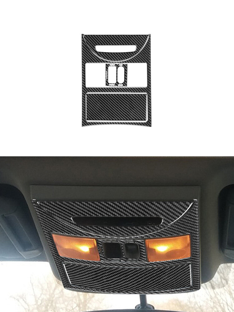 4Pcs Car Ceiling Light Trim Cover Type A Carbon Fiber for Nissan Quest 2004-2006
