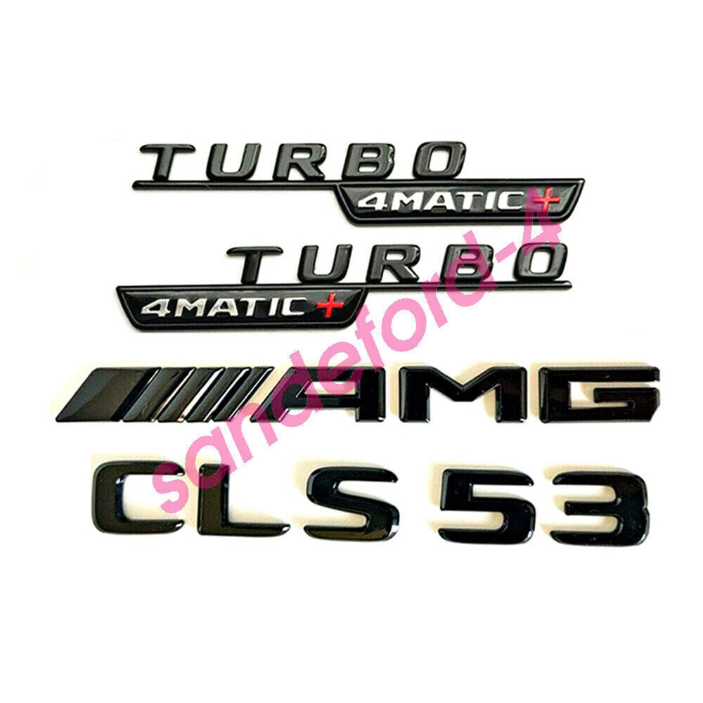 CLS53 AMG TURBO 4MATIC+ with rear star badge and black badge combination for Mercedes C257 COUPE
