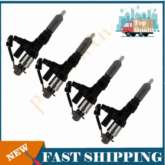 4-pack diesel injectors suitable for Jilinuo 3.8L, 4.7L, 5.0L, 6.5L, and 7.7L engines. 23670-E0010 095000-6593- n