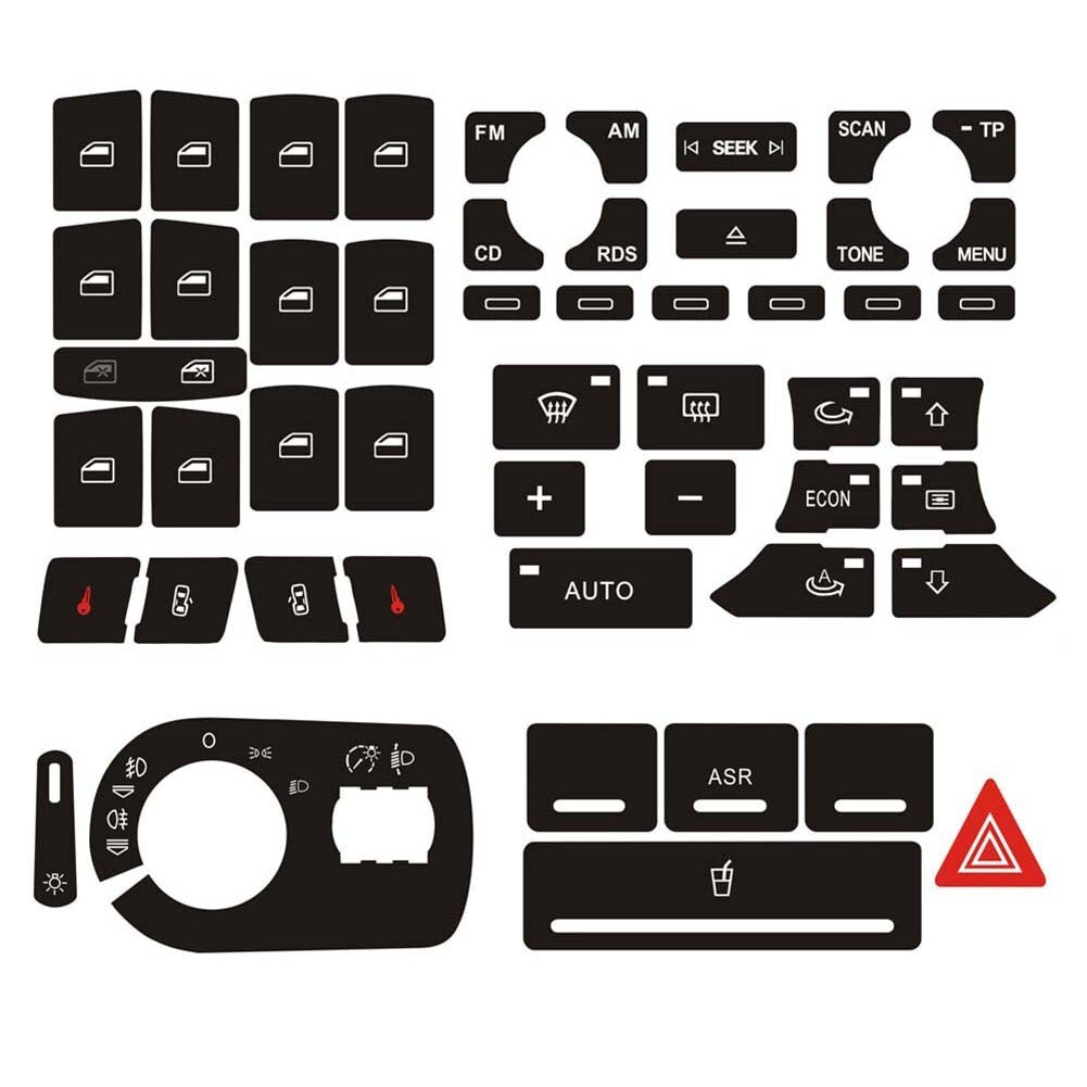 for A3 8P 2004-2008 Radio Clima Headlight Button Repair Worn Knob Switch