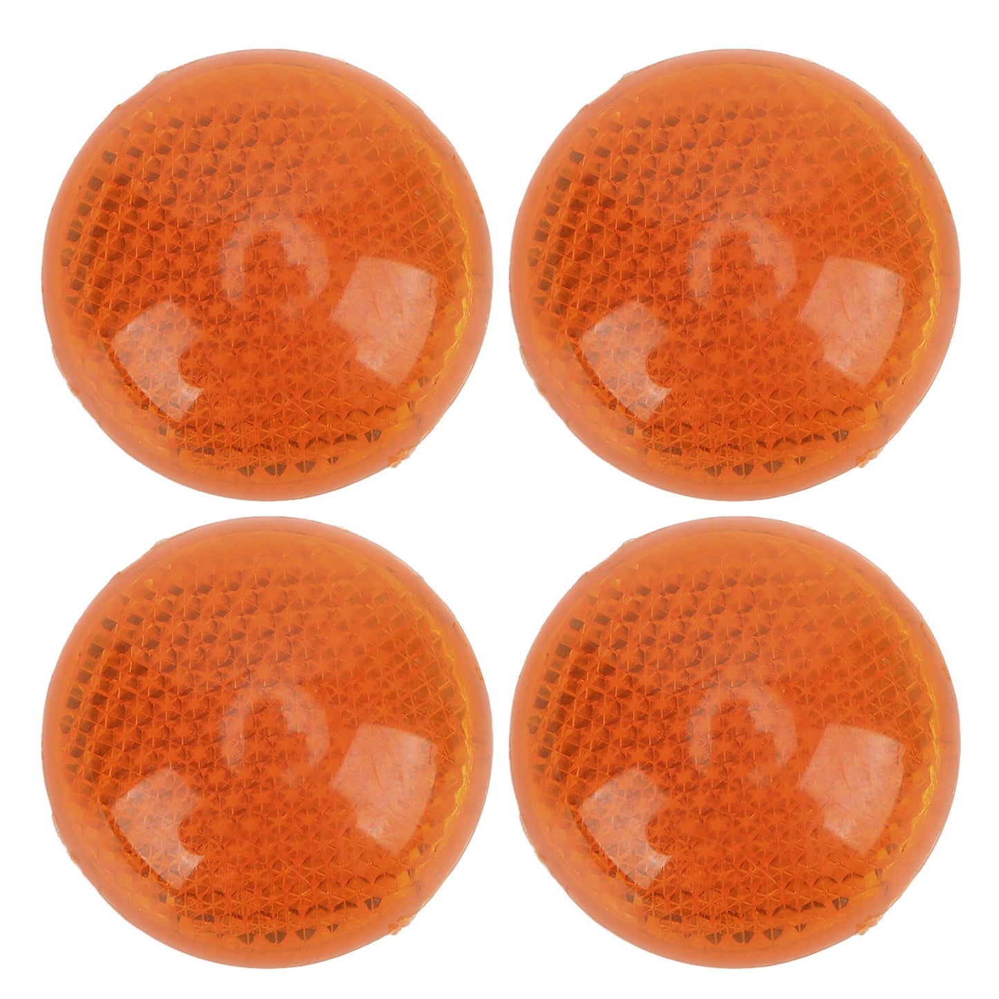 Round Reflector 4Pcs/Set 1.65in Universal Orange Round Reflector