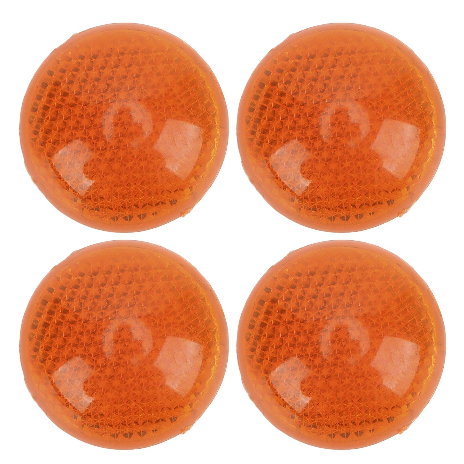 Round Reflector 4Pcs/Set 1.65in Universal Orange Round Reflector