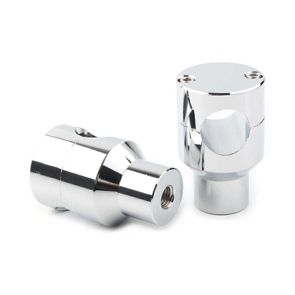 for Honda for Harley Chrome Motor Handlebar Handle Bar Mount Adapter Risers Clamp Q