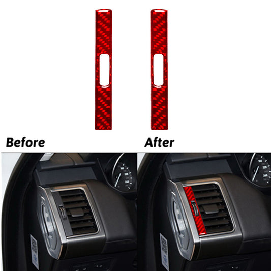 Carbon Fiber Rear Central Cup Holder Cover Trim For Tacoma 2016-2021 v