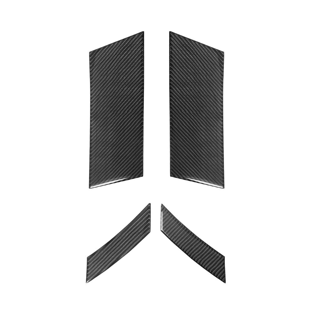 Red Steering Wheel Side Cover Trim Carbon Fiber For COBALT 2005-2010 v