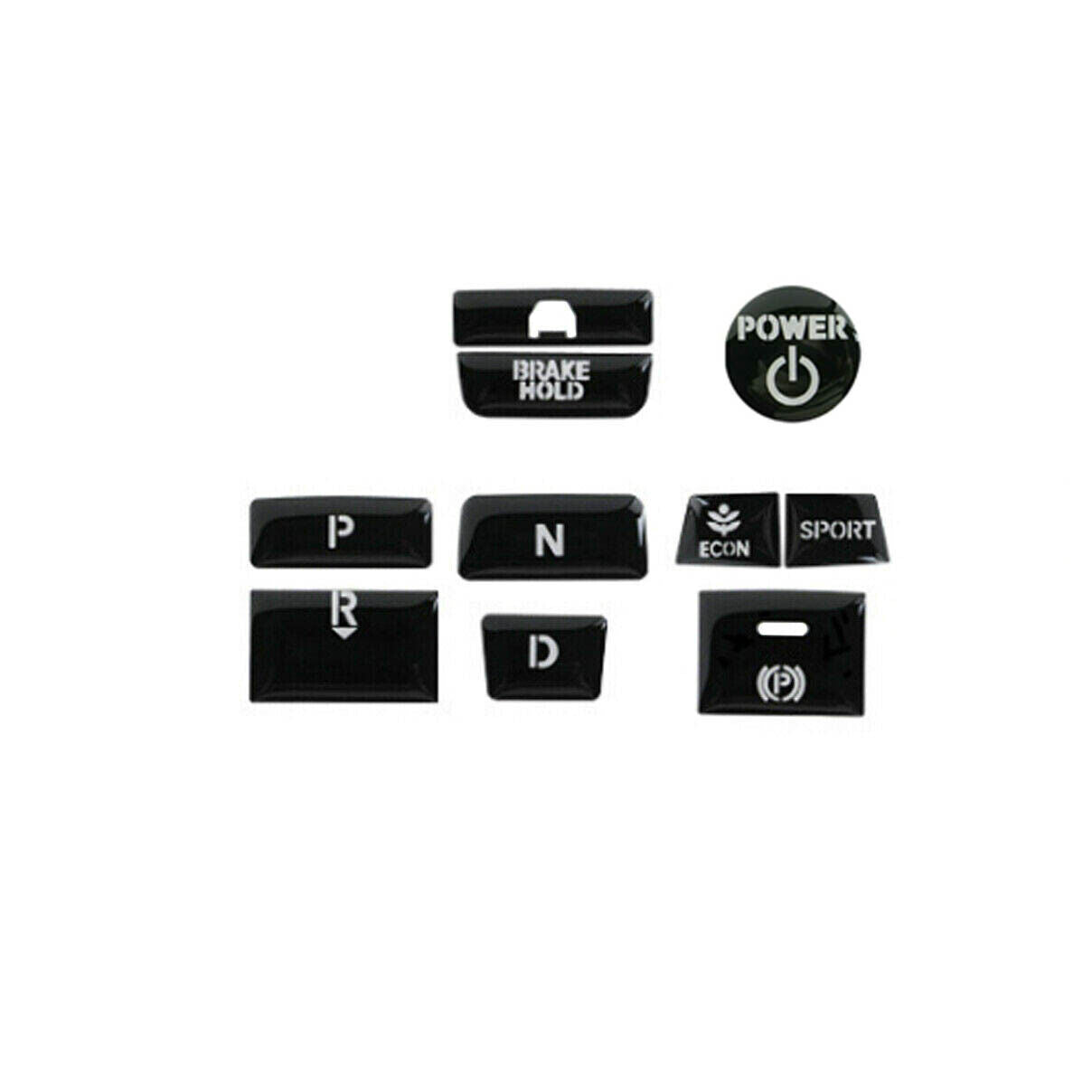 for Honda Accord 2018-2022 10pcs Interior Gear Shift Box Panel Button Cover Trim