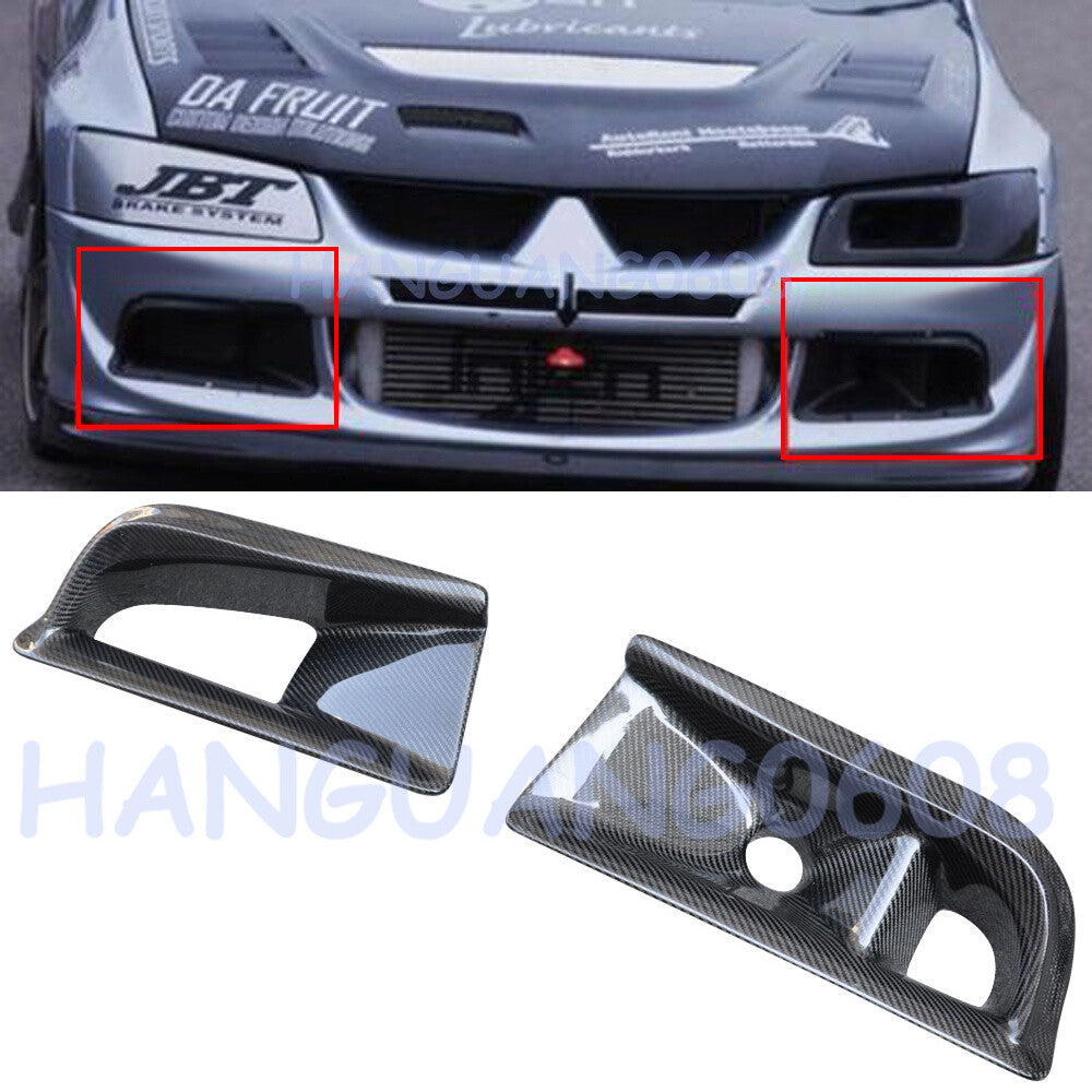 Carbon fiber front bumper air intake pipe for Mitsubishi Evolution VIII EVO 8 Q