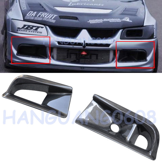 Carbon fiber front bumper air intake pipe for Mitsubishi Evolution VIII EVO 8 Q