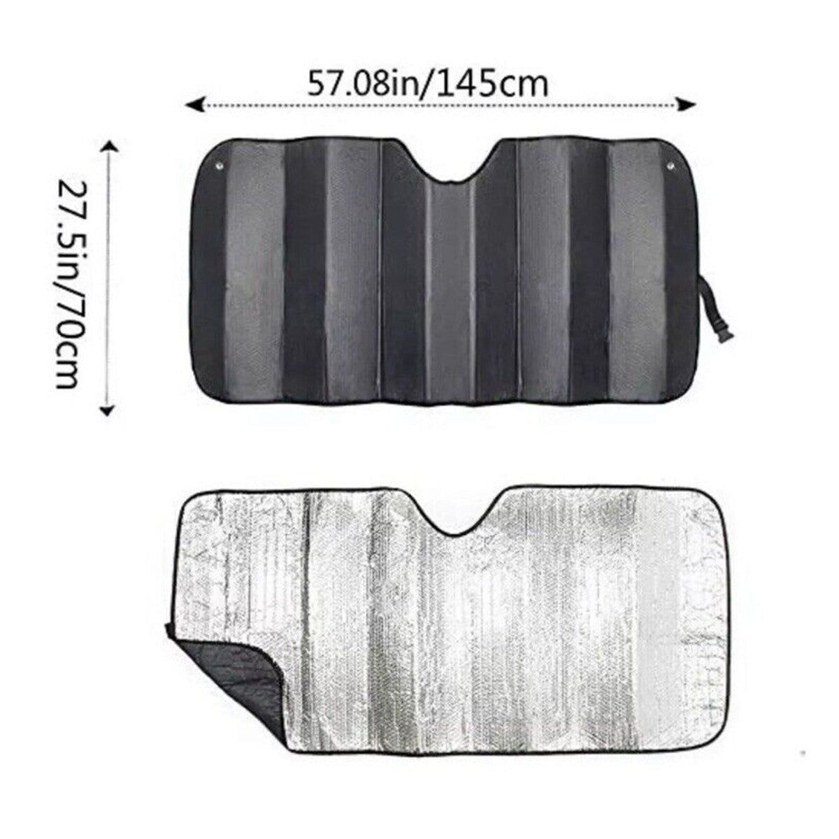Foldable car sunshade, windshield sunshade, front window sunshade, UV protection film. n