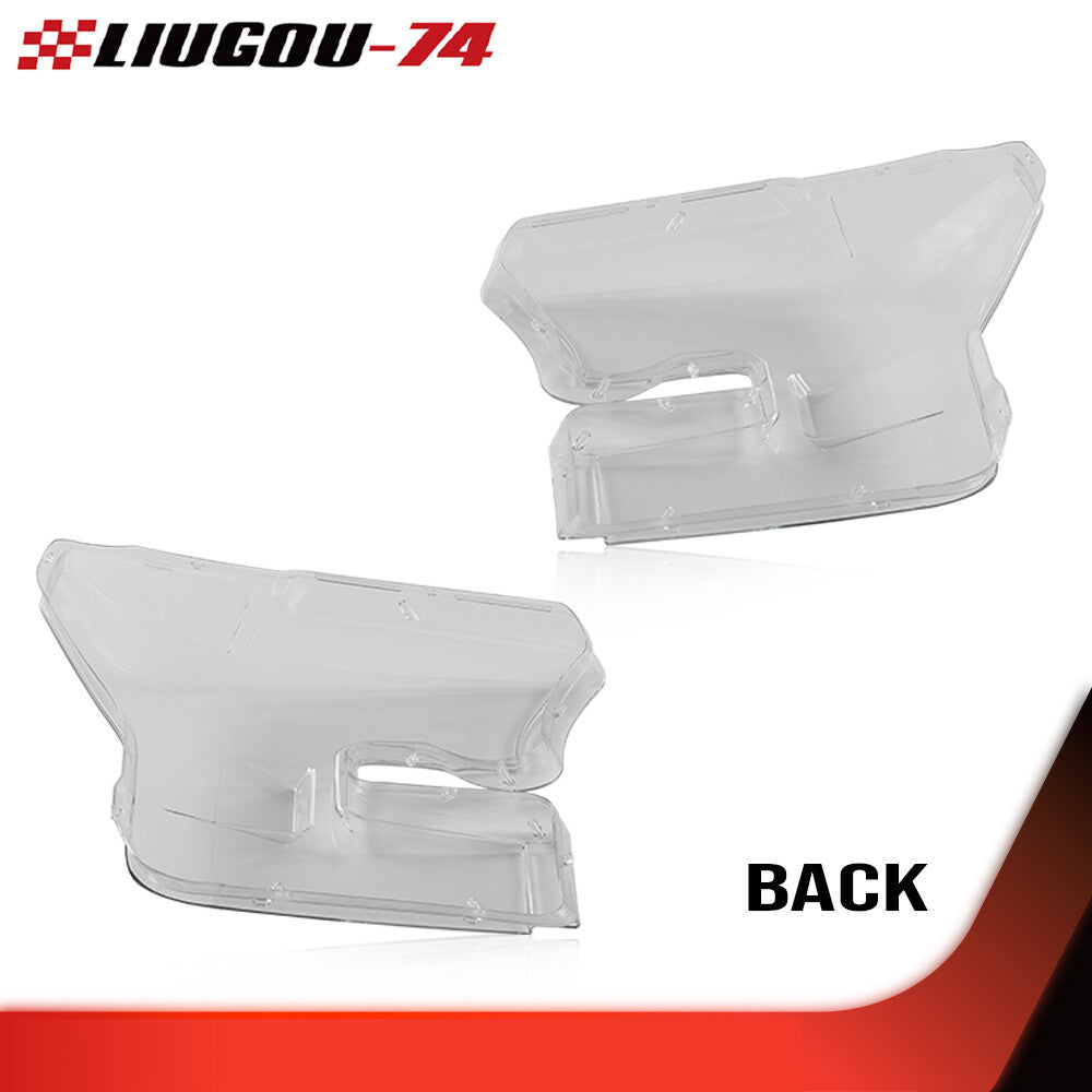 Fits 2015 - 2017 for F150 Headlight Headlight Lens Clear Protective Cover LH+RH Side - v