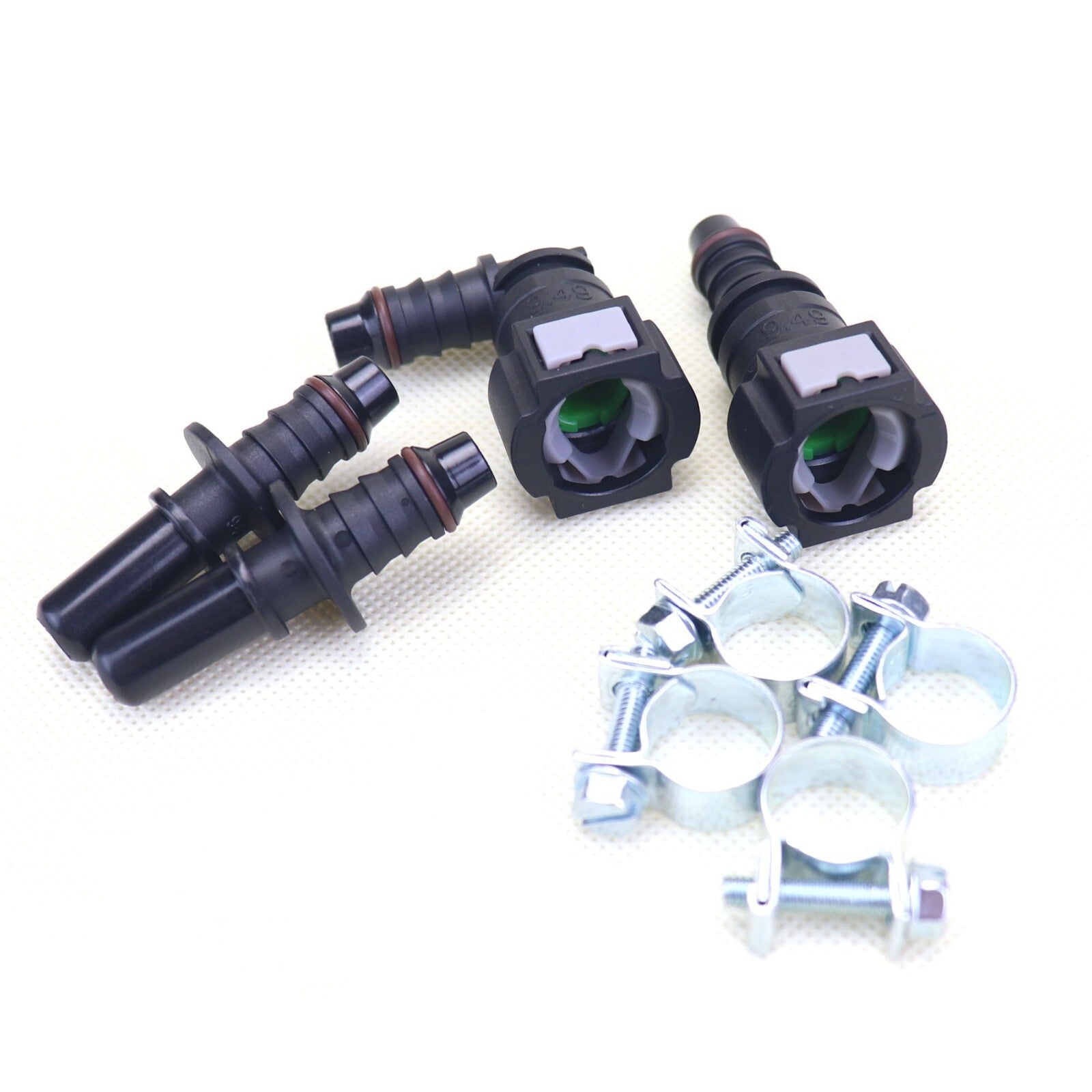 NEW 2 pairs Nylon Fuel Line Quick Connect Release Hose 9.49mm SAE 5/16 8mm