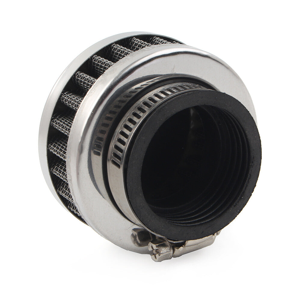 Air Intake Filter Cleaner Rubber Bend Inlet Stainless Steel Mesh Motorcycle 42mm Q