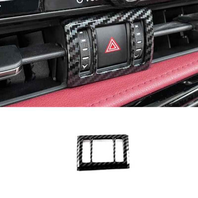 Carbon Fiber Hazard Indicator Light Switch Cover for Lexus NX 250 350 450h 22-24