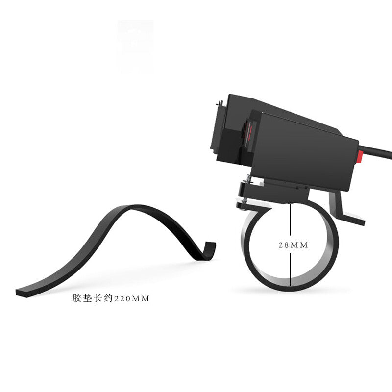 Multi-functional 2-in-1 Motorcycle Modified Dual USB Digital Phone Charger Adapter n