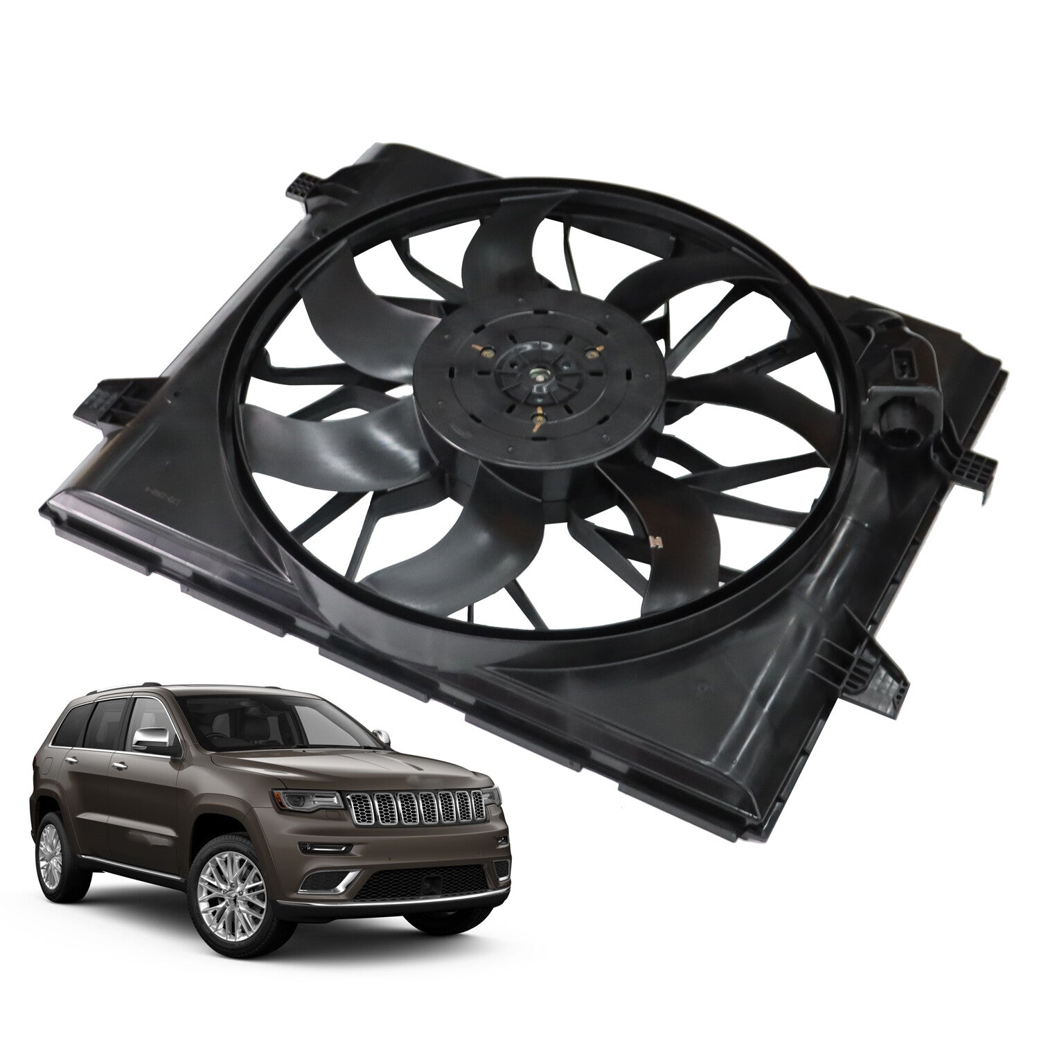 Radiator Cooling Fan for Dodge Durango for Jeep Grand Cherokee 2014-2020 3.6L/5.7L