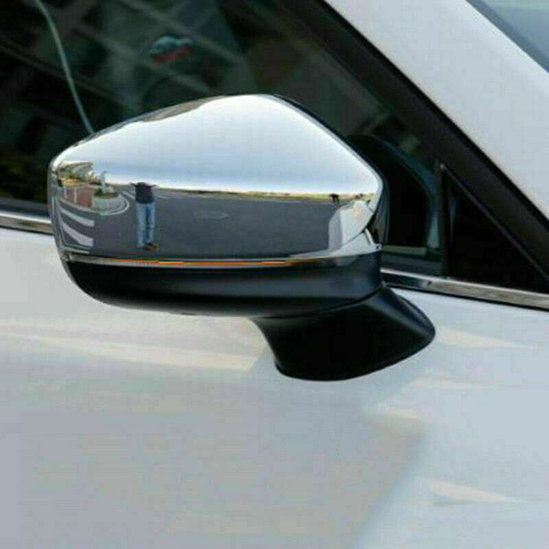 Fit for Mazda CX-5 2017-21 ABS Triple Chrome Car Side Rearview Mirror Cover Trim