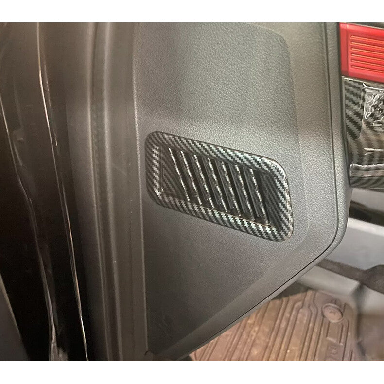 for Ford F150 2021-2023 Carbon Fiber Dashboard Side Air Vent Outlet Cover Trim