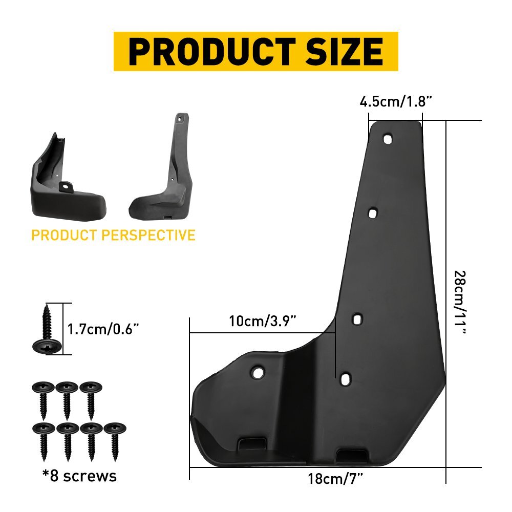 for Civic Hatchback 2017 - 2021 Splash Guards Mud Flap Clearance Hatchback in the US