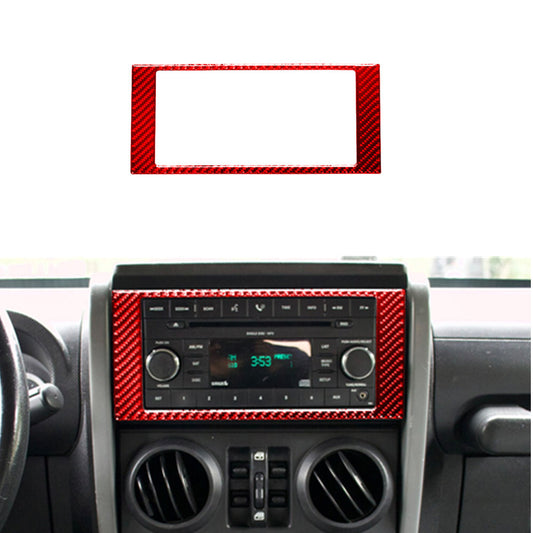 Red Carbon Fiber Front Door Control Trim For Silverado/tahoe/ for sierra 07-14 Type A v