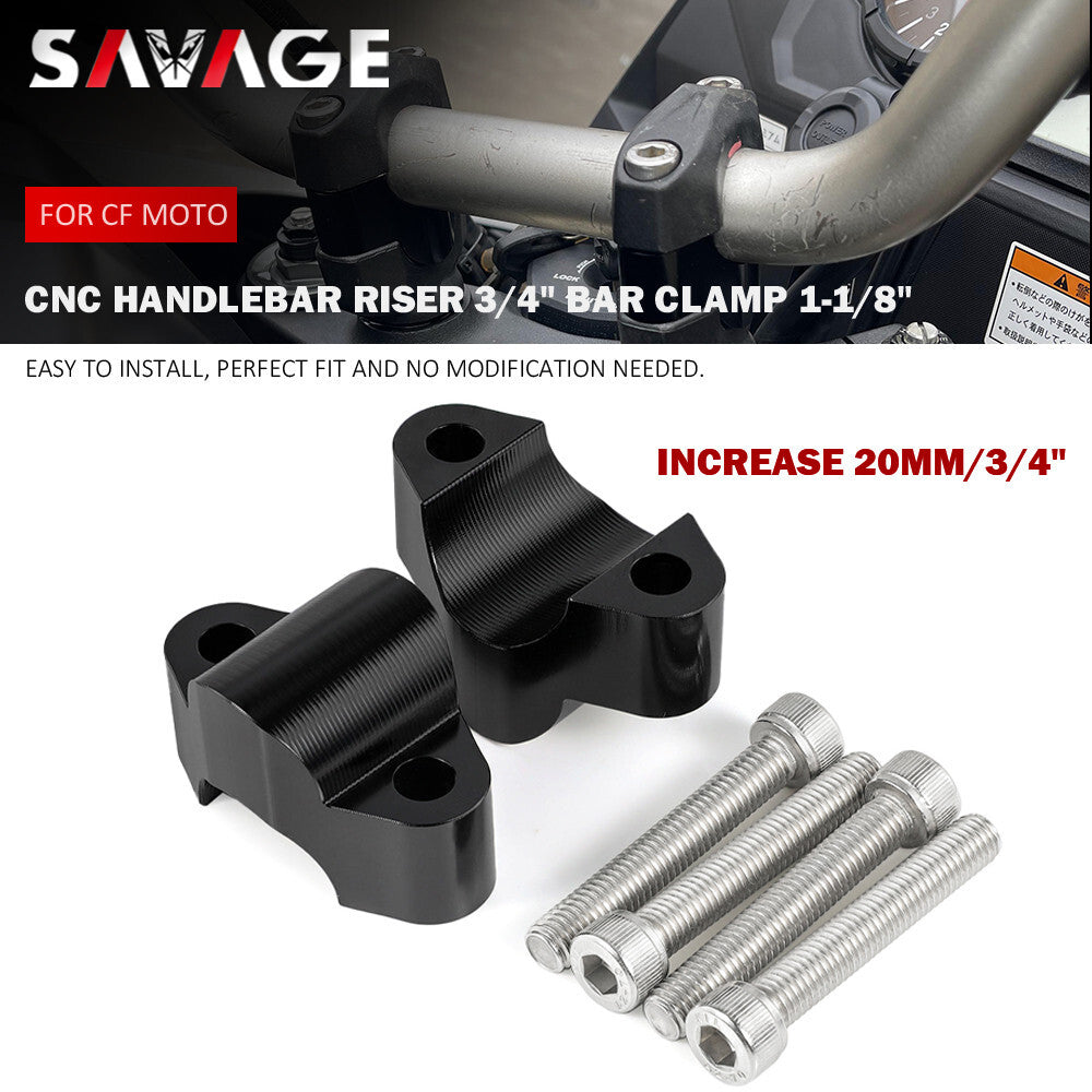 Fit 28mm 1-1/8 HandleBar Risers Mount Clamp for CF MOTO 800MT 2024 2025 800 MTX Q