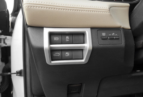 Matte Silver Headlight Switch Control Frame Trim ABS for Toyota for Avalon 2020-2022