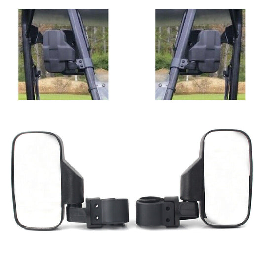 UTV ATV Roll Bar Rear View Side Mirrors 1.75 2 Fit for Polaris RZR for Yamaha Rhino