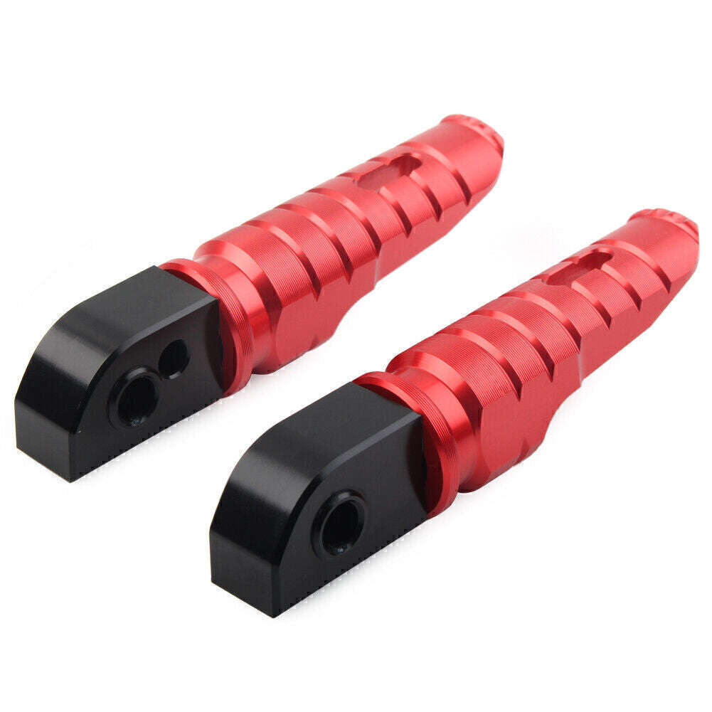 For Street Scrambler 900 T100 T120 Red 1 Pair Rear Footrests Foot Peg