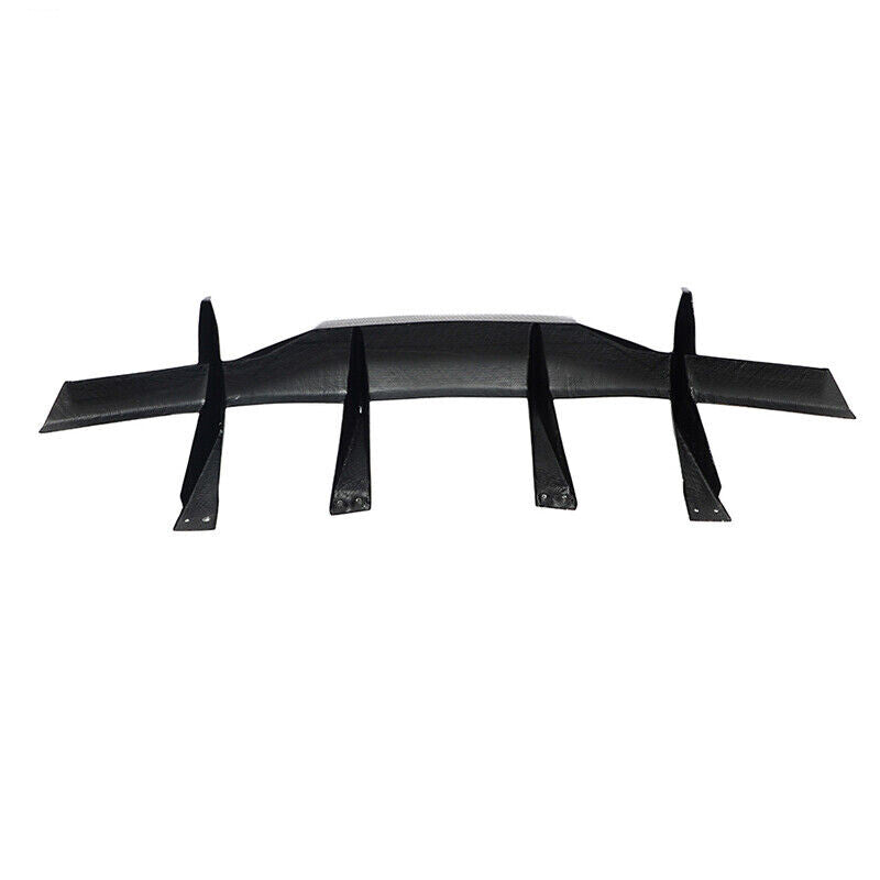 For 20-23 for Chevy for Corvette C8 Gloss Black Stingray Add-On Rear Bumper Diffuser Fin n