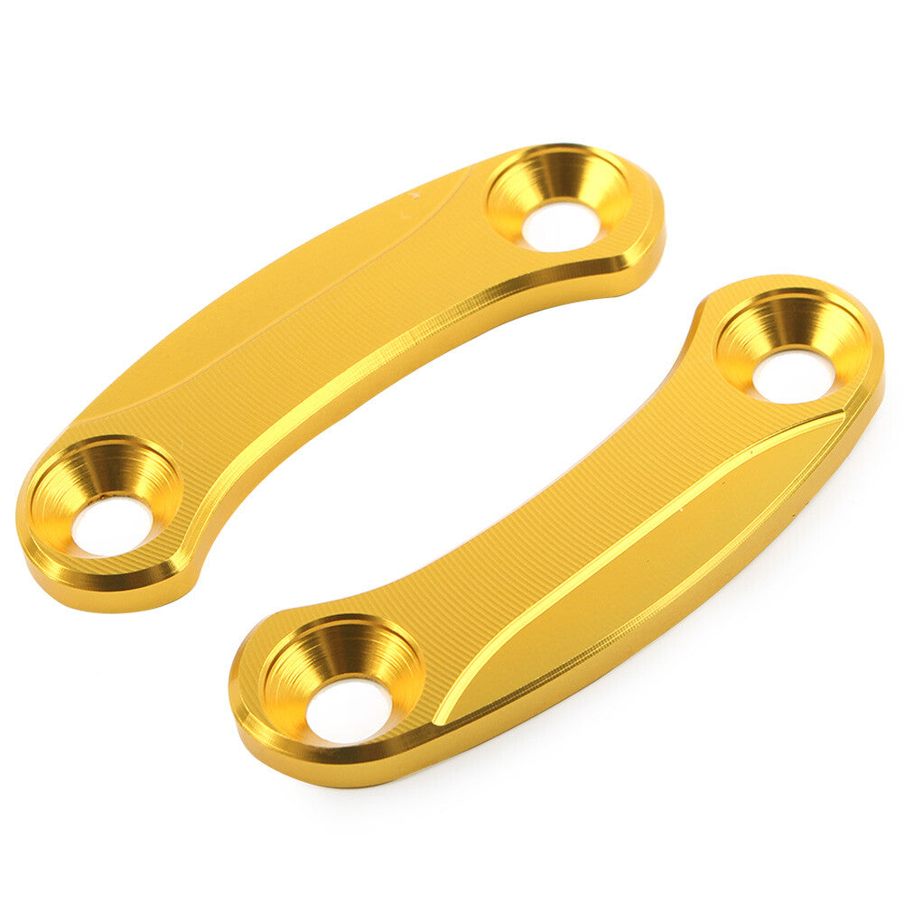 Rearview Mirror Mounts Plates Cover Block Off for Kawasaki ZX-10R 2016-2021 Gold
