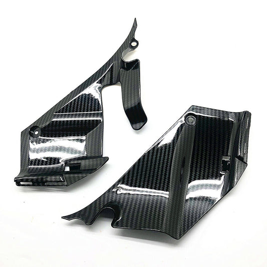 for HONDA 07-12 CBR 600RR F5 LEFT RIGHT CARBON INNER FAIRING COWL PAWL TRIM PART