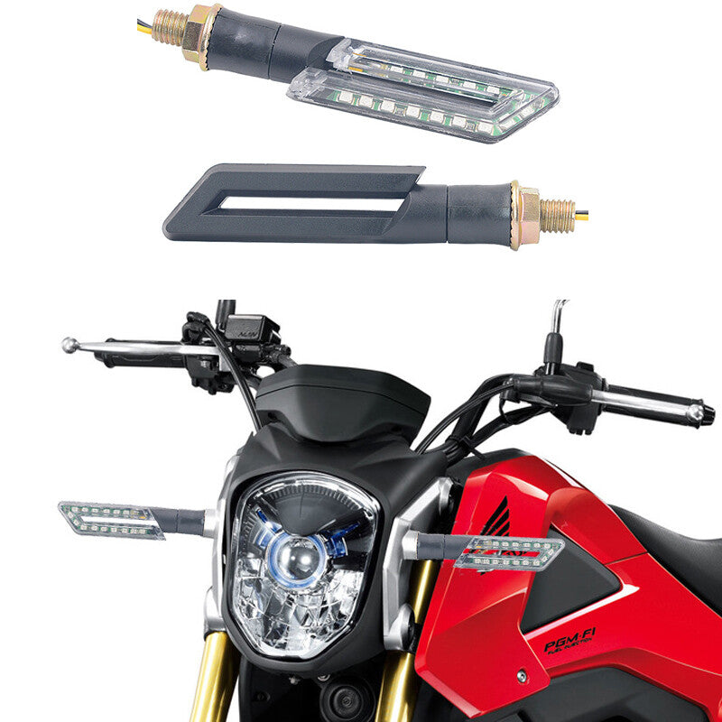Motorcycle off-road motorcycle 12V LED turn signal indicator flash warning light kit Amber n