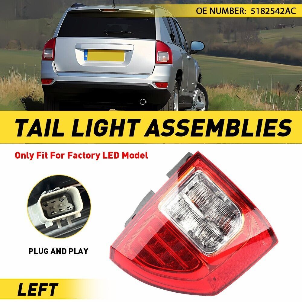 Left taillight assembly housing for 2011-2014 for Jeep Compass 5182543AC