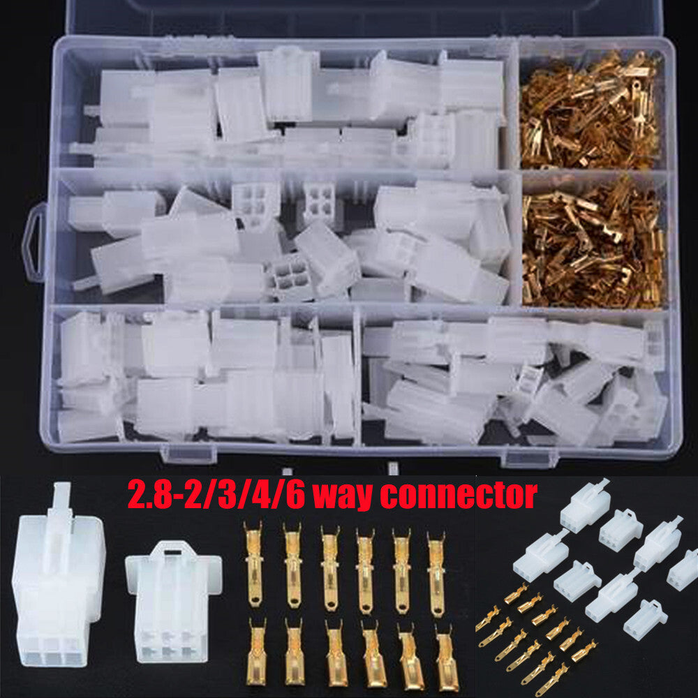 380Pcs Motorcycle Connector Wiring Loom Harness Terminal Repair Tool v