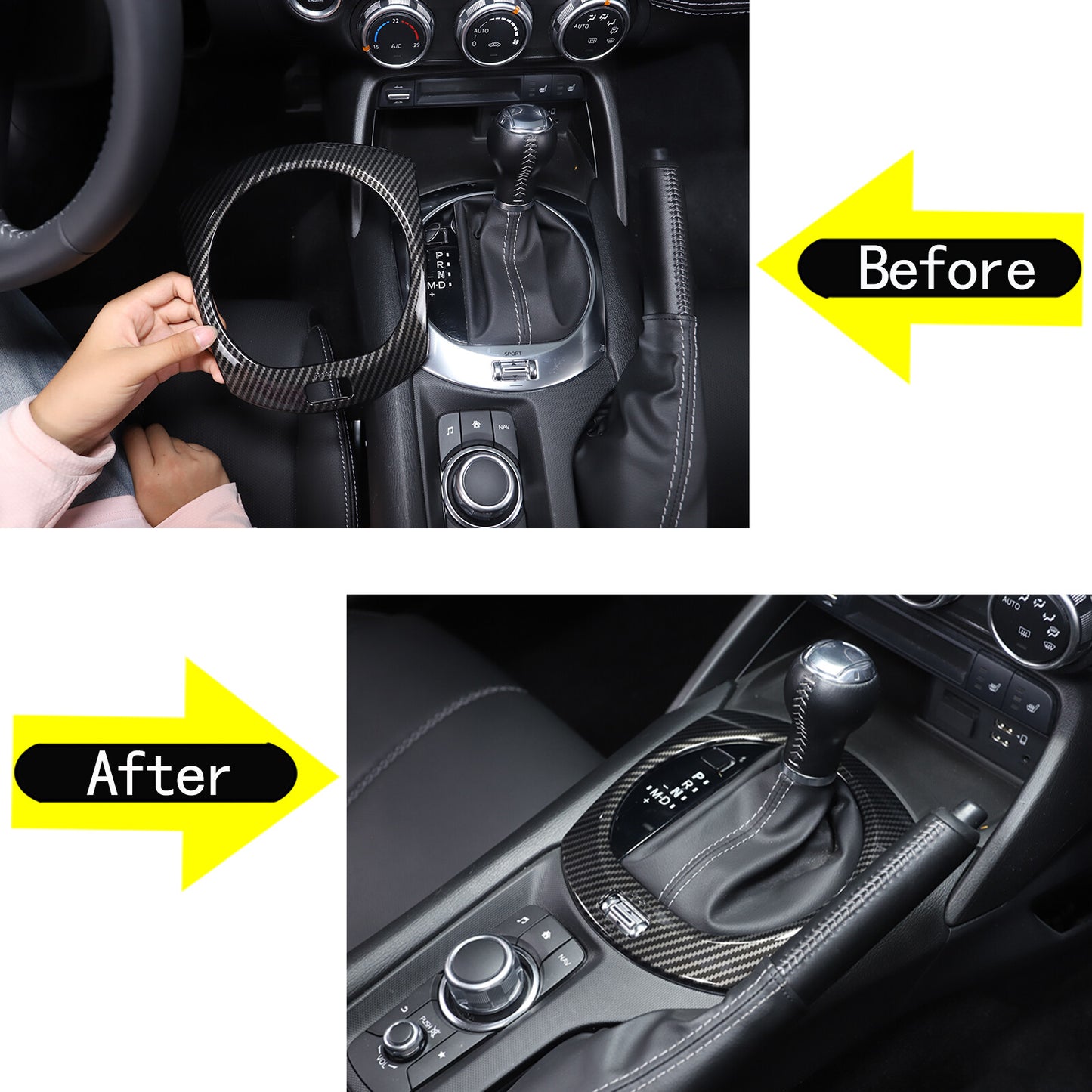 Matte Black Side Vent Socket Cover Trim Kit for Toyot@ FJ Cruiser 2007-21- v