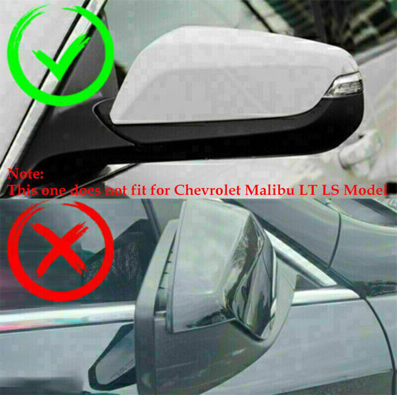 Gray Left Rearview Mirror Cover Housing Shell Cap for Chevrolet Malibu 2016-2020