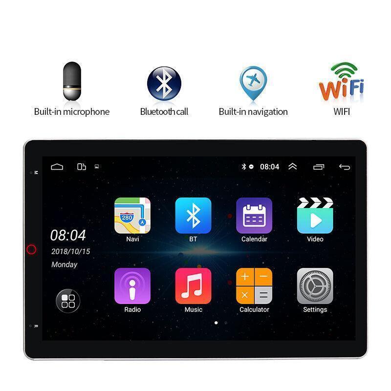 GPS Navigation 11 Android Touch Screen Car Rotatable Radio MP5 Player Wifi BT