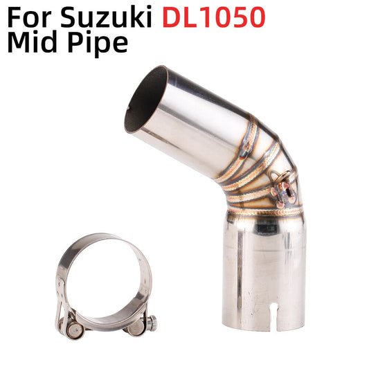 for Suzuki DL1050 Mid Pipe 51mm Slip-On Exhaust Muffler Link Connection Kit