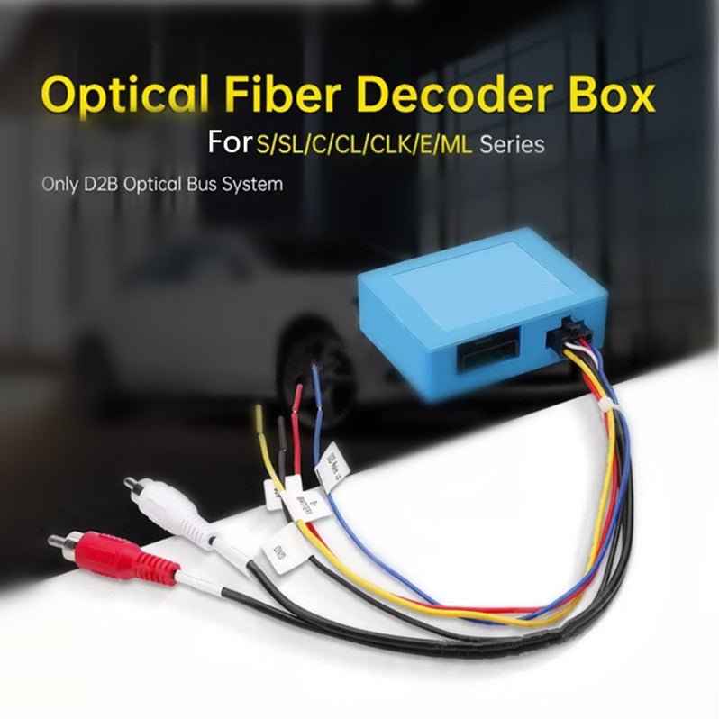 1Pcs Car Stereo Radio Optical Fiber DecoderMost Box for Benz ML GL R CLK CLASS