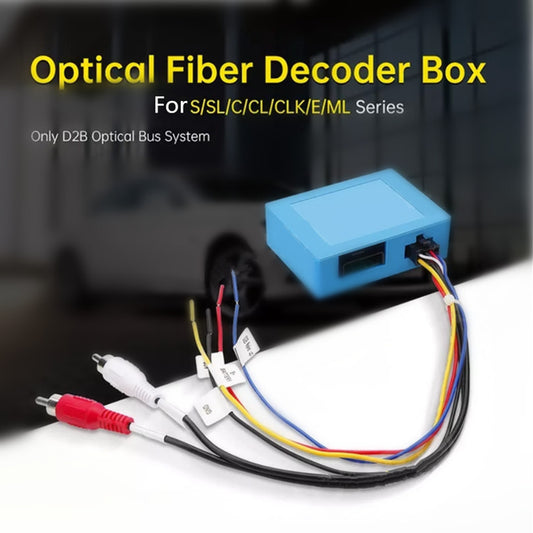 1Pcs Car Stereo Radio Optical Fiber DecoderMost Box for Benz ML GL R CLK CLASS