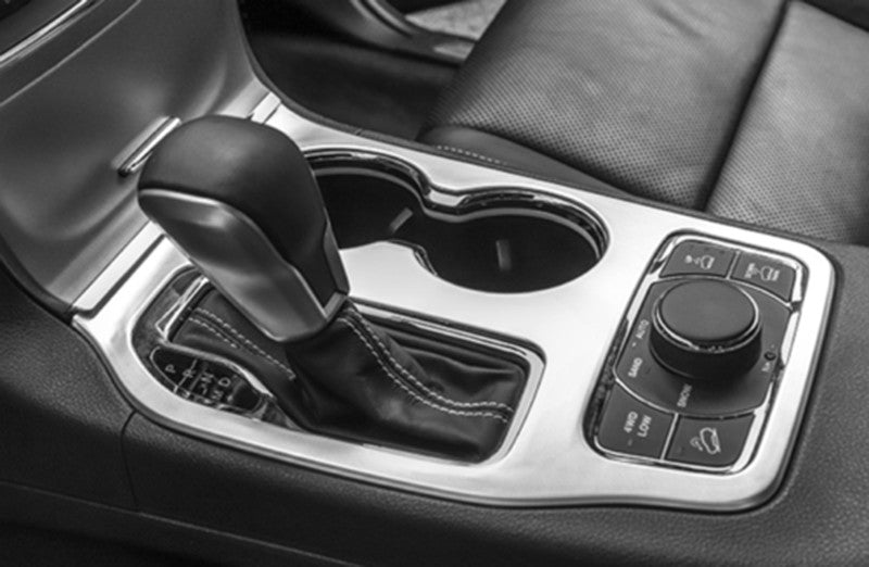 for Jeep Grand Cherokee 2017-2020 Silver Central Console Gear Shift Panel Cover